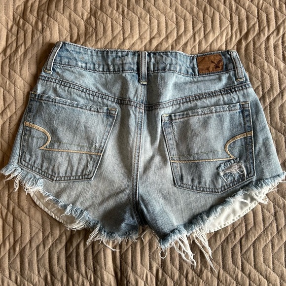 American Eagle Distressed Denim Shorts - Picture 2 of 3